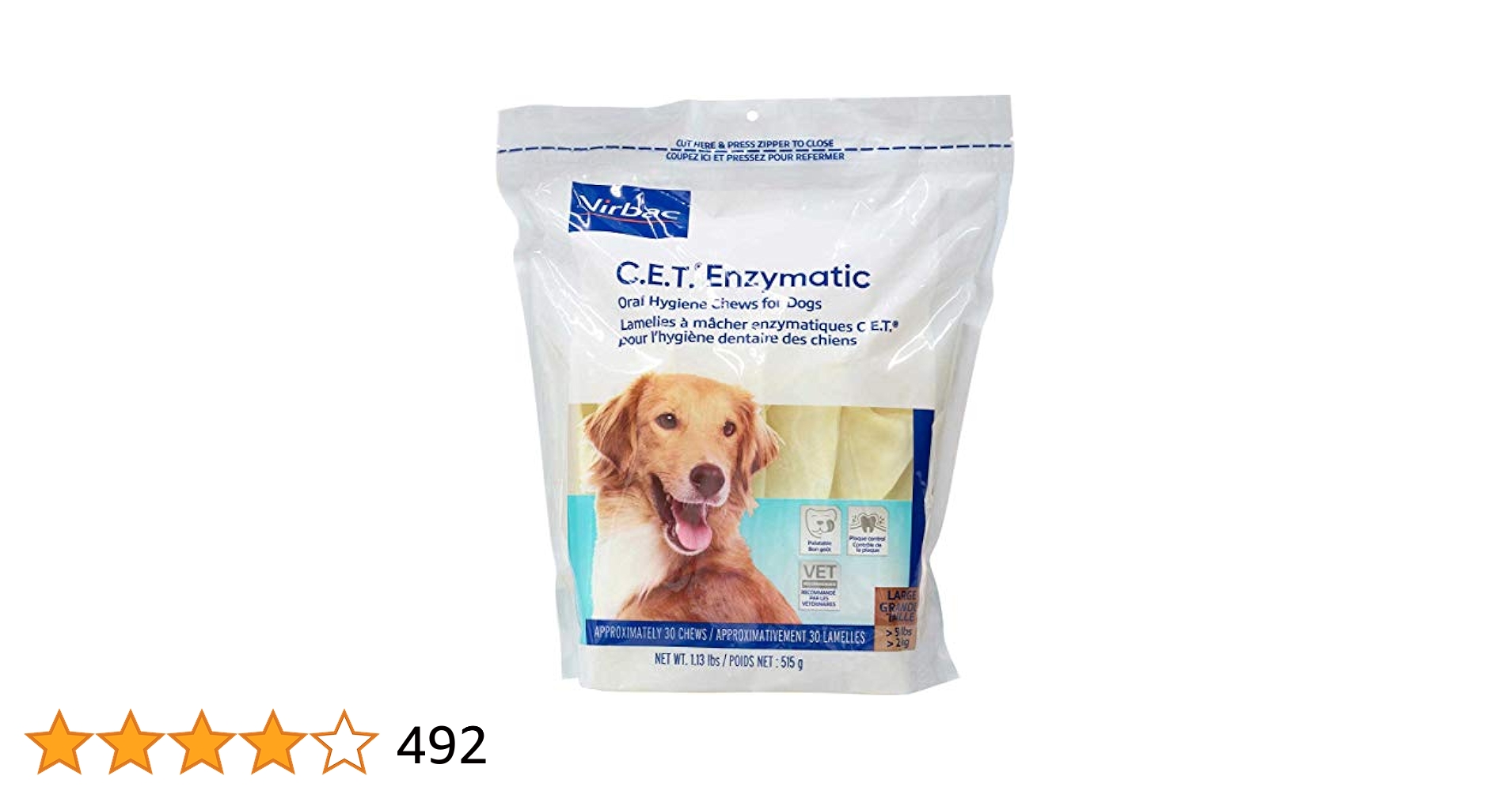 犬の歯の健康をサポートするおやつ C.E.T. Virbac Chews L C.E.T.ビルバックチュウ